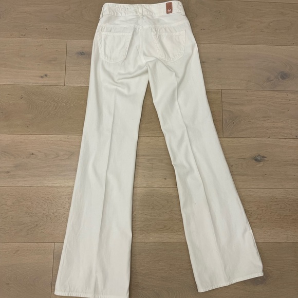 AG white bell bottom jeans. - Picture 3 of 7